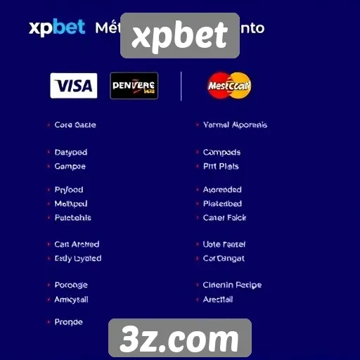 Métodos de pagamento aceitos no xpbet